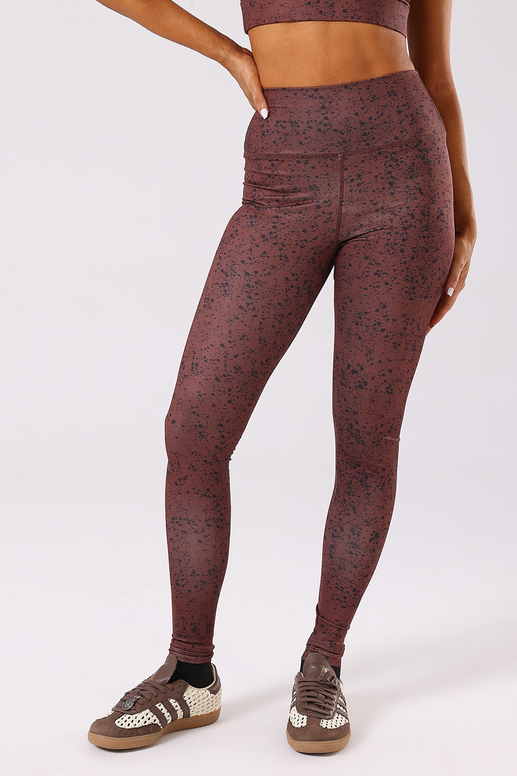 Ink Storm Print Leggings