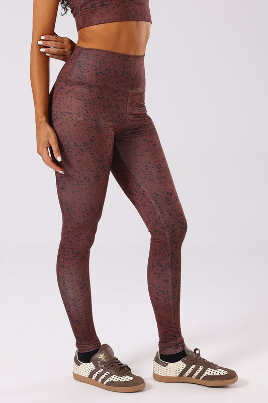 Ink Storm Print Leggings