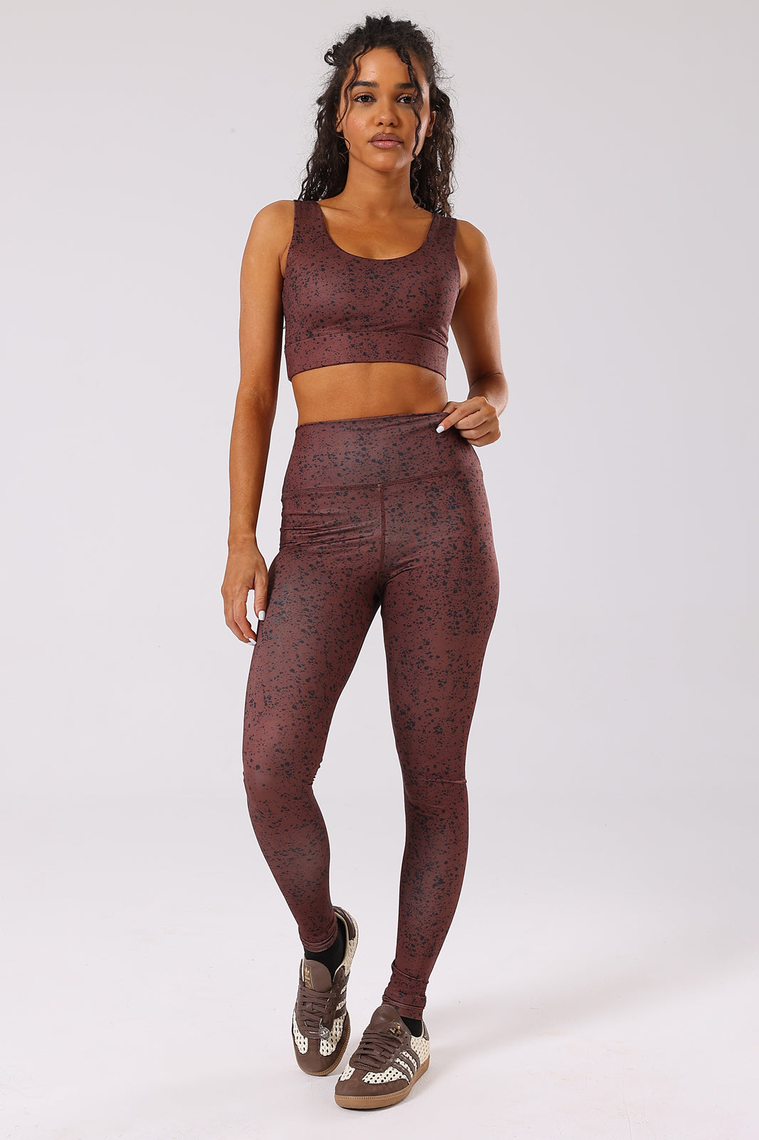 Ink Storm Print Leggings