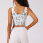Storm Cloud Print Sports Bra