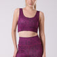Ink Storm Print Sports Bra