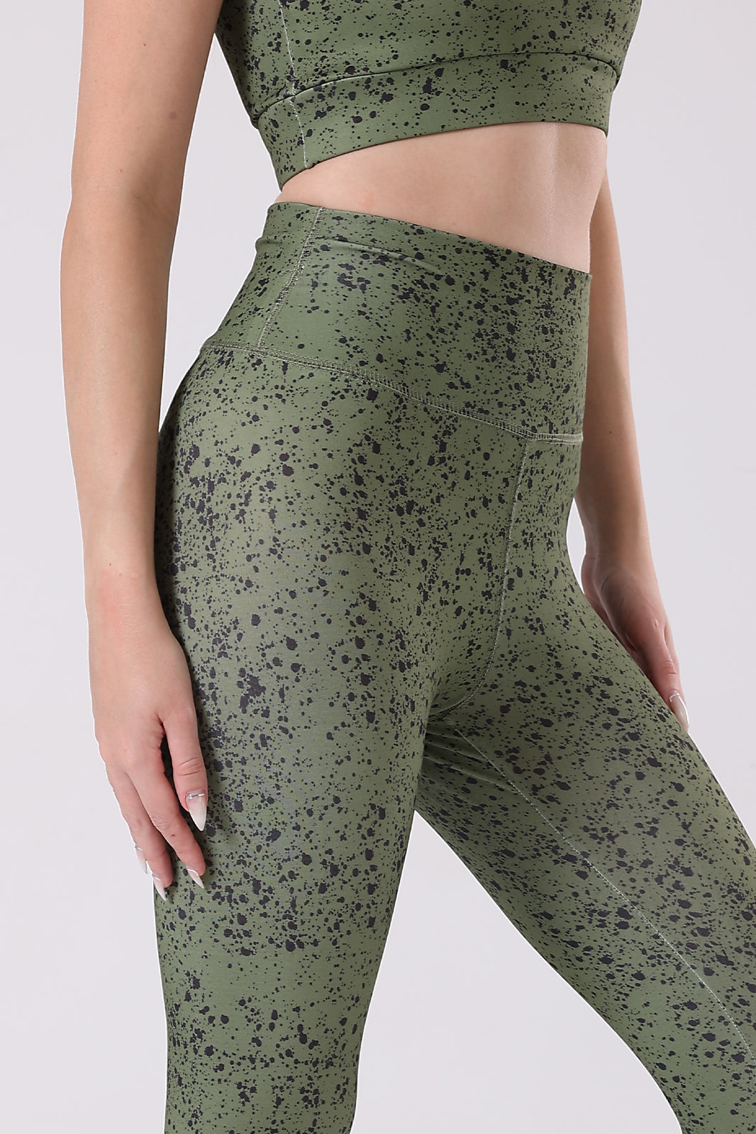 Ink Storm Print Leggings