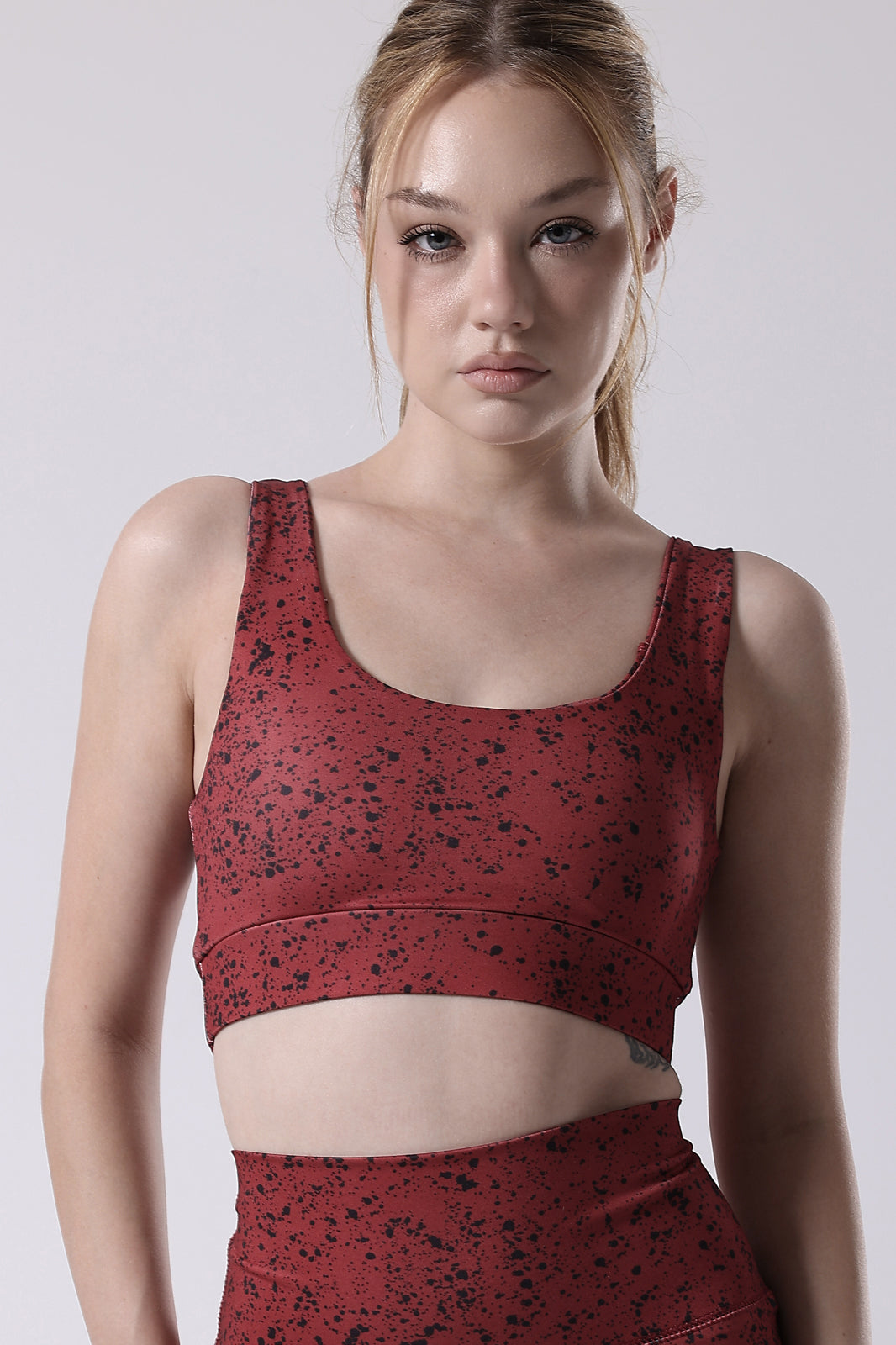 Ink Storm Print Sports Bra