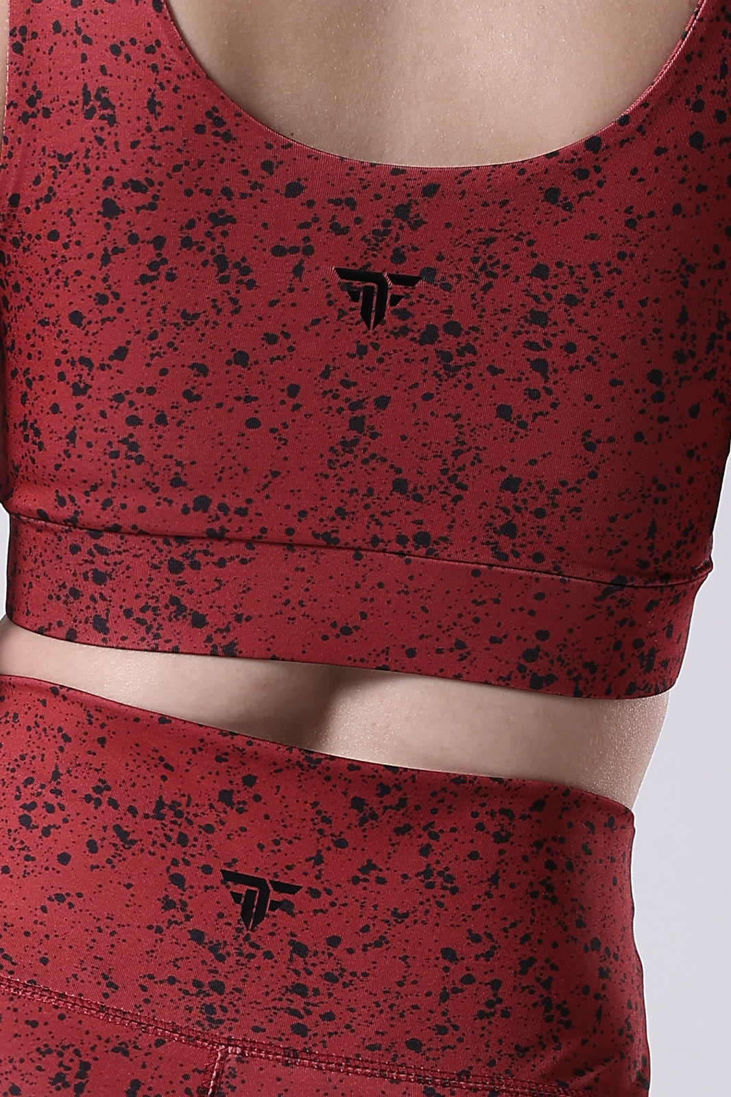 Ink Storm Print Sports Bra