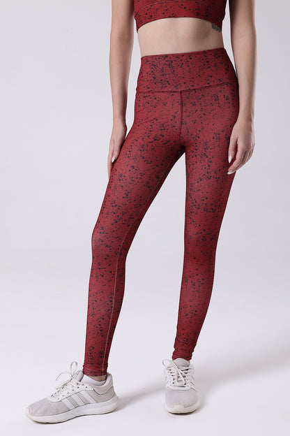 Ink Storm Print Leggings