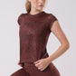 Ink Storm Print Cap Sleeve Top
