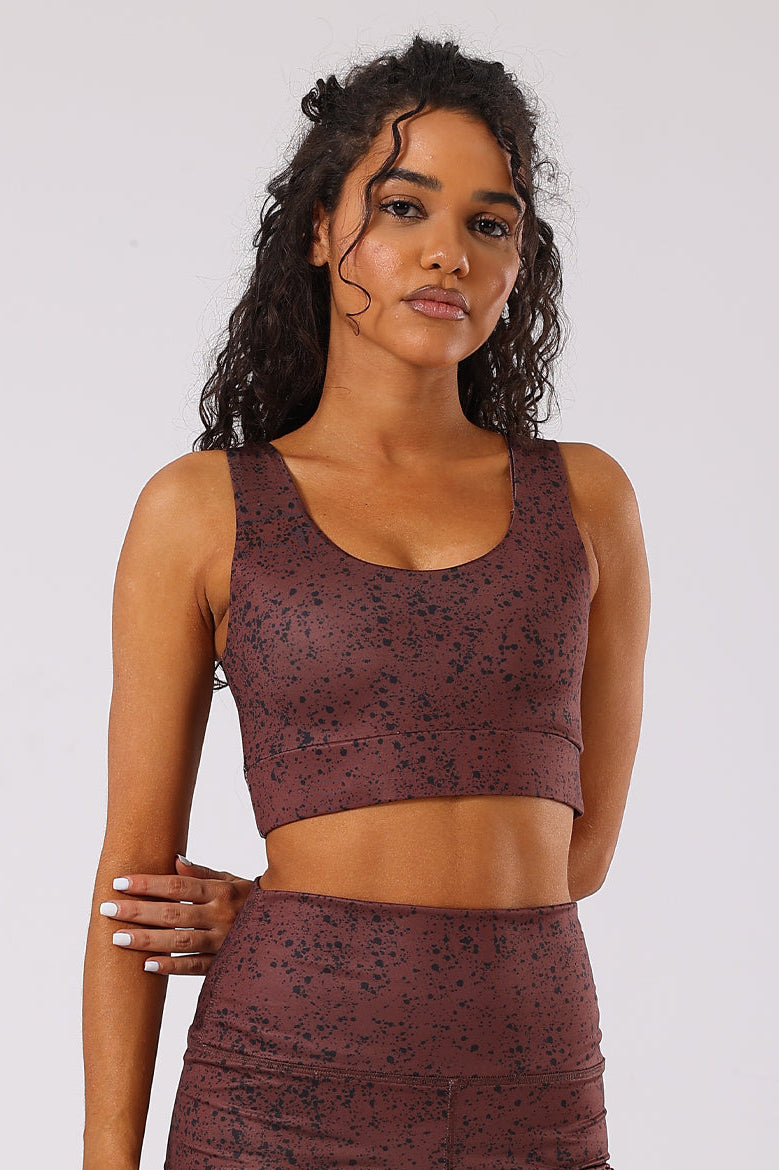 Ink Storm Print Sports Bra