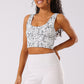 Ink Storm Print Sports Bra