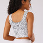 Ink Storm Print Sports Bra