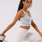 Ink Storm Print Sports Bra