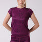 Ink Storm Print Cap Sleeve Top