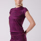 Ink Storm Print Cap Sleeve Top