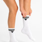 Double Stripe Crew Socks