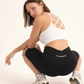 White Multi Strap Sports Bra - sports bras, support