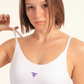 White Multi Strap Sports Bra - sports bras, support