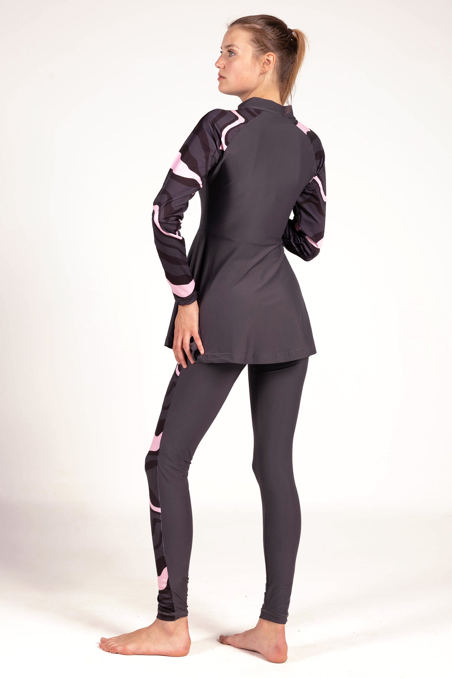 Strike Swirl Print Burkini Set - sets, matching activewear outfits