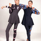 Strike Swirl Print Burkini Set - sets, matching activewear outfits