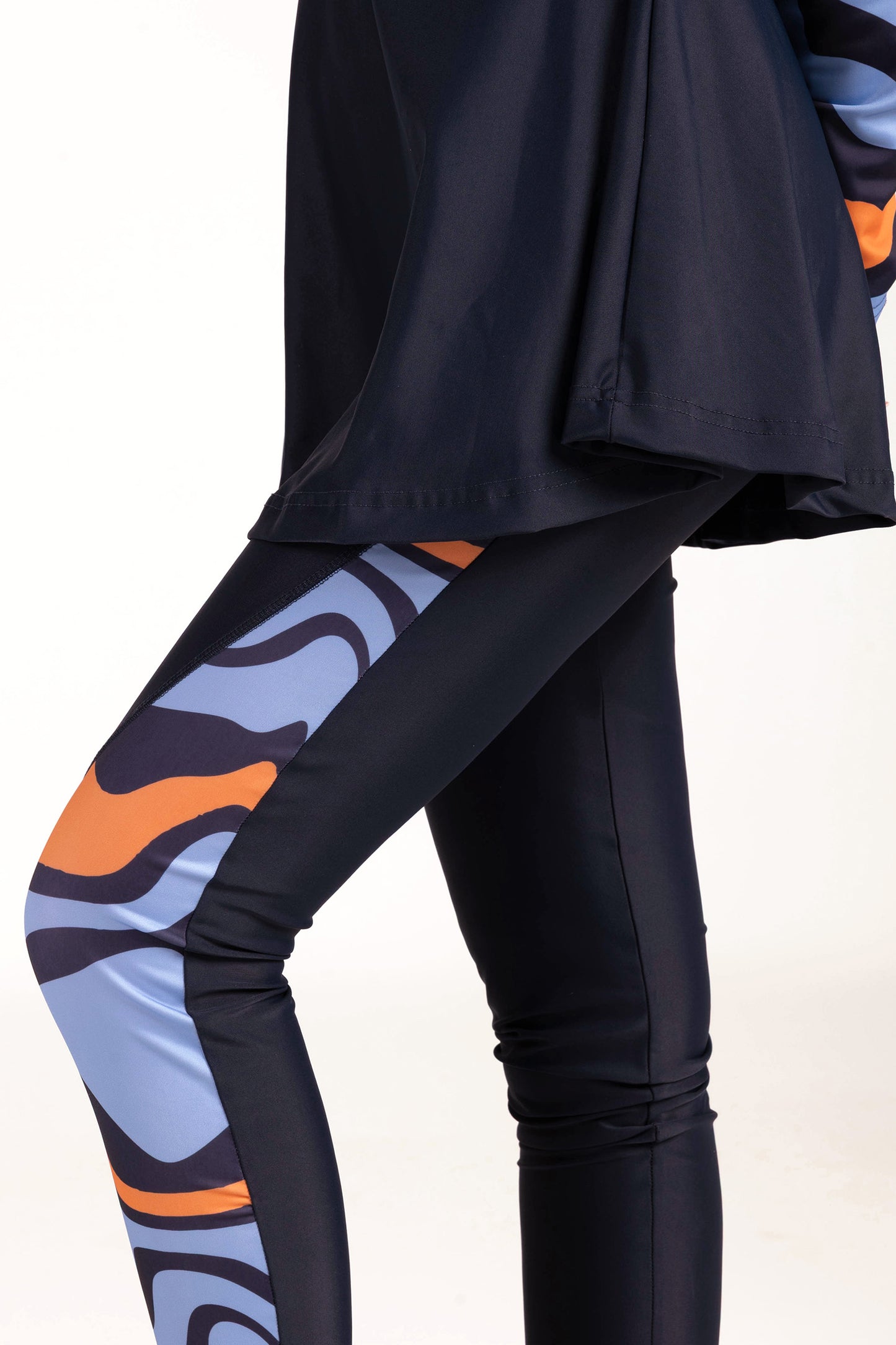 Strike Swirl Print Burkini Set - sets, matching activewear outfits