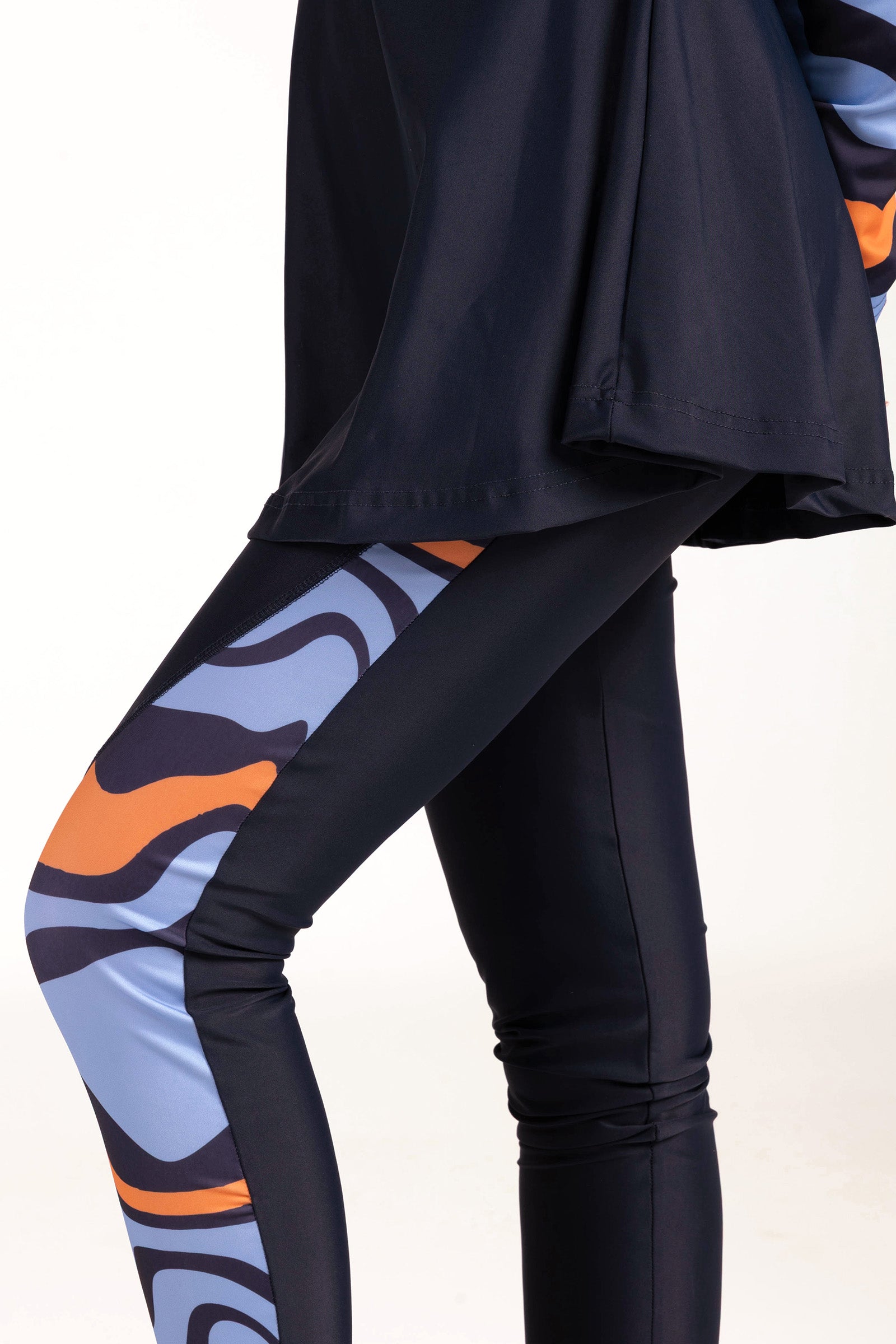 Strike Swirl Print Burkini Set - sets, matching activewear outfits