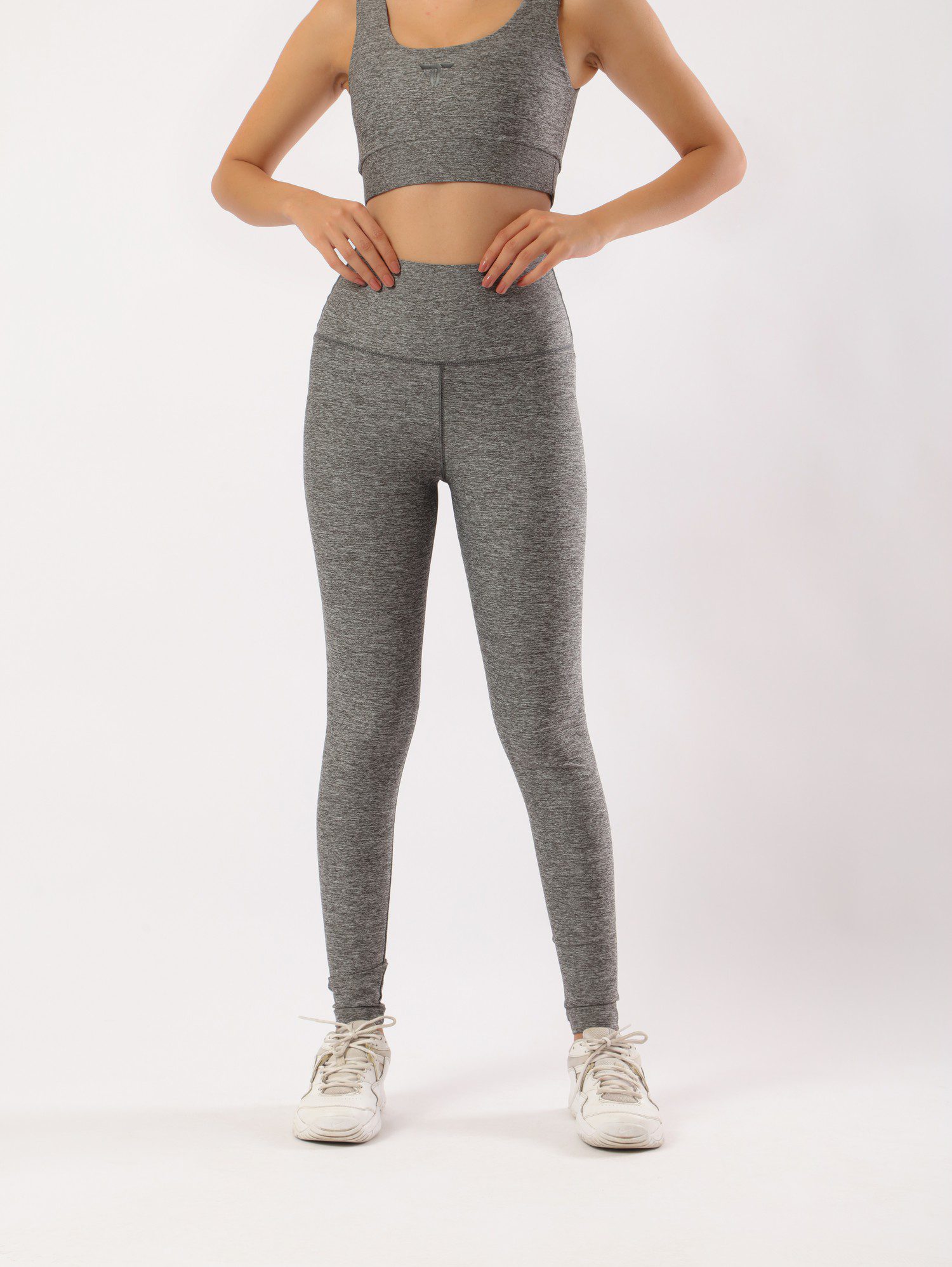 Ash grey heather yoga flare pants – Fit Freak